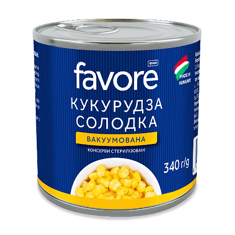Кукурудза Favore солодка консервована