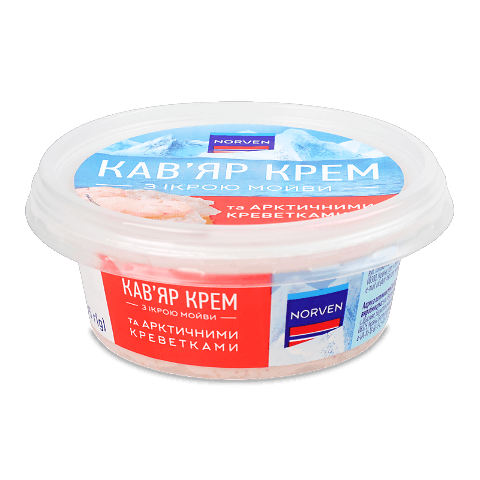 Крем-кав'яр Norven з ікрою мойви та арктичн кревет