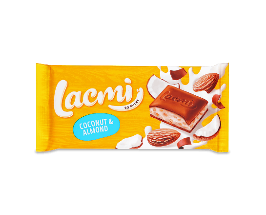 Шоколад молочний Roshen Lacmi Coconut&Almond