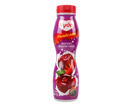 Йогурт Чудо Flamin Hot Вишня чилі 2,5% пл