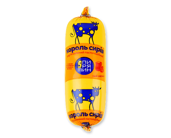 Сир плавлений Пирятин КорольСирів смак пряж мол50%