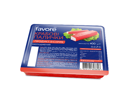Палички крабові Favore охолоджені