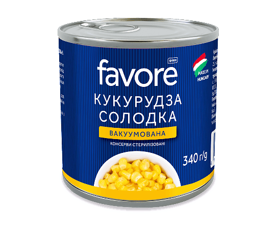 Кукурудза Favore солодка консервована