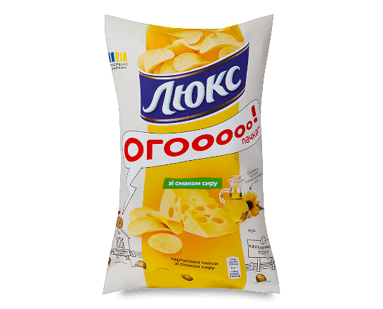 Чипси Люкс картопляні зі смаком сиру