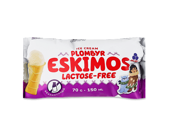 Морозиво Rud Eskimos пломбір безлактозний
