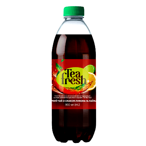 Напій Tea fresh Чорний чай смак лимона та лайма, 900мл – купити в
