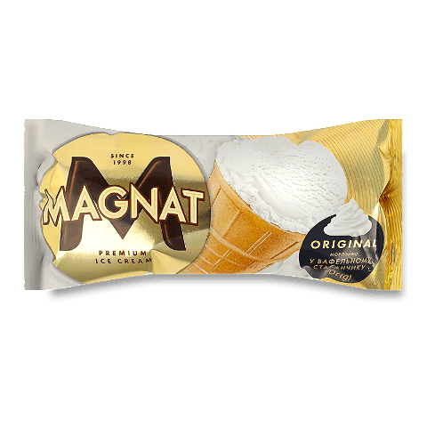 Морозиво Magnat Original у вафельному стаканчику 12%