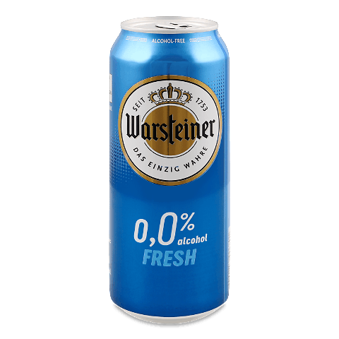 Пиво Warsteiner Fresh 0% світле безалкогольне з/б