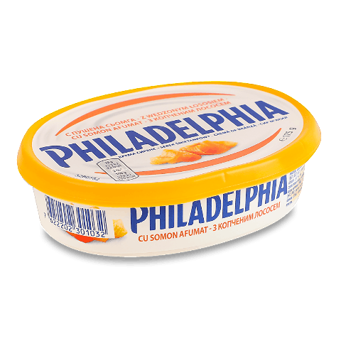Сир Philadelphia м'який з копченим лососем 34%