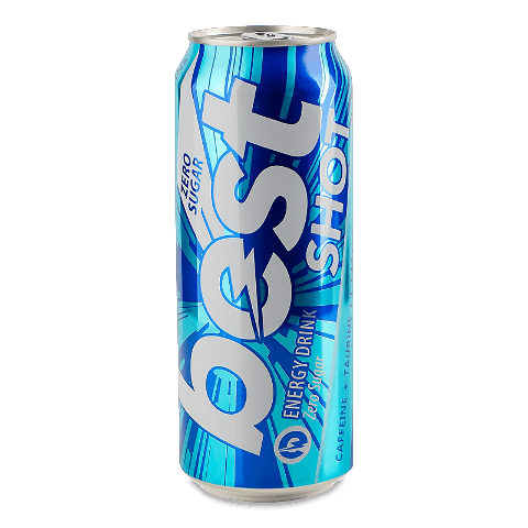 Напій енергетичний Best Shot Zero Sugar безалкогольний з/б