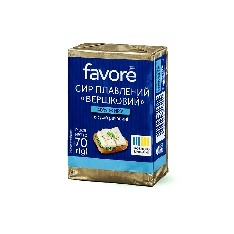 Сир плавлений Favore Вершковий 40%