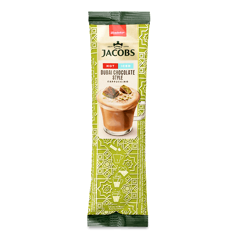 Напій кавовий Jacobs 3в1 Капучино зі смаком дубайського шоколаду