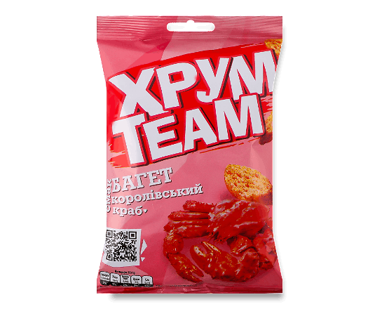Сухарики ХрумTeam Багет Королівський краб