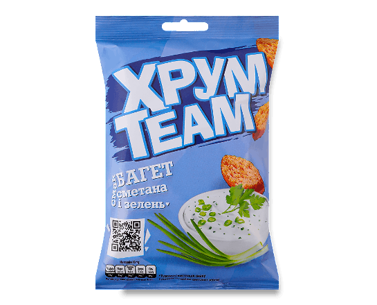Сухарики ХрумTeam Багет Сметана і зелень