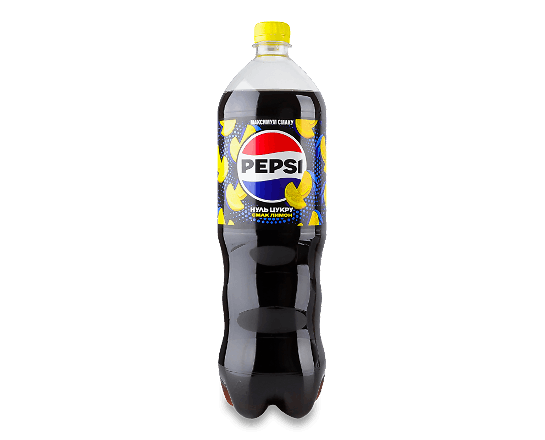 Напій Pepsi зі смаком лимону нуль цукру безалкогольний сильногазований