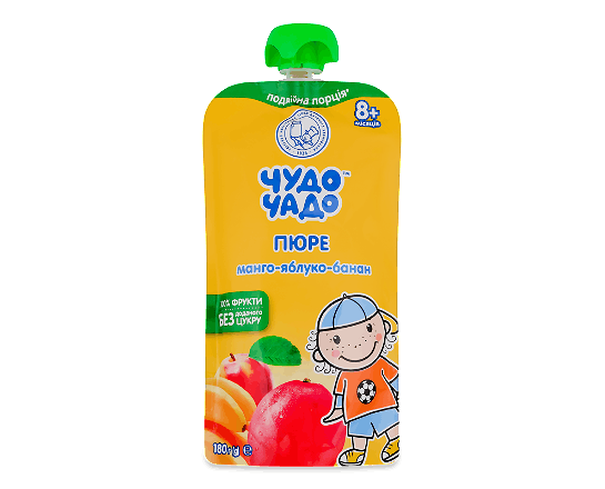 Пюре Чудо-Чадо манго-яблуко-банан без цукру