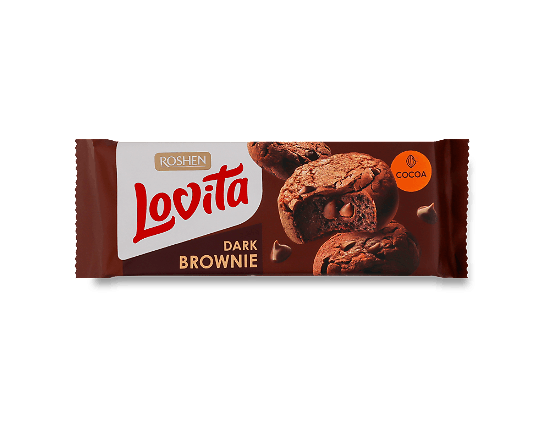 Печиво Roshen Lovita Brownie з какао