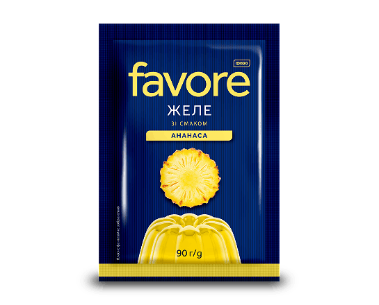 Желе Favore зі смаком ананаса