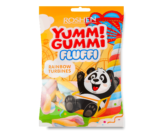 Маршмелоу Roshen YummiGummiFluffi Rainbow Turbines