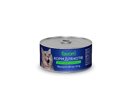 Корм для котів Favore з курятиною та спаржею