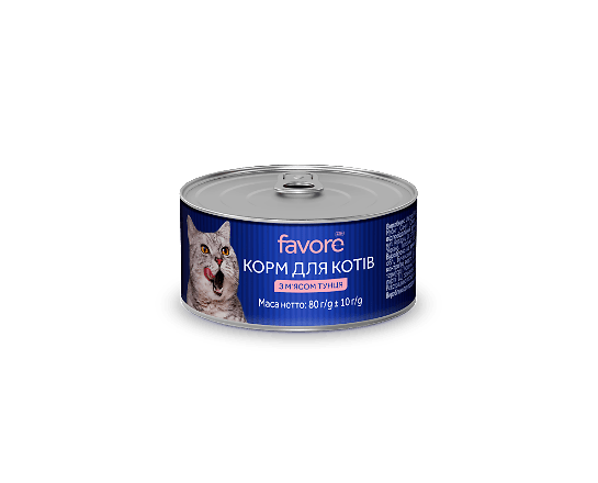 Корм для котів Favore з м'ясом тунця
