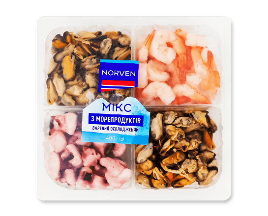 Мікс Norven з морепродуктів варений охолоджений