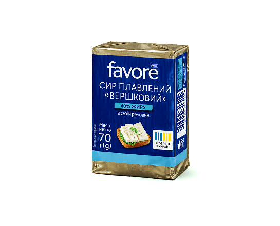 Сир плавлений Favore Вершковий 40%