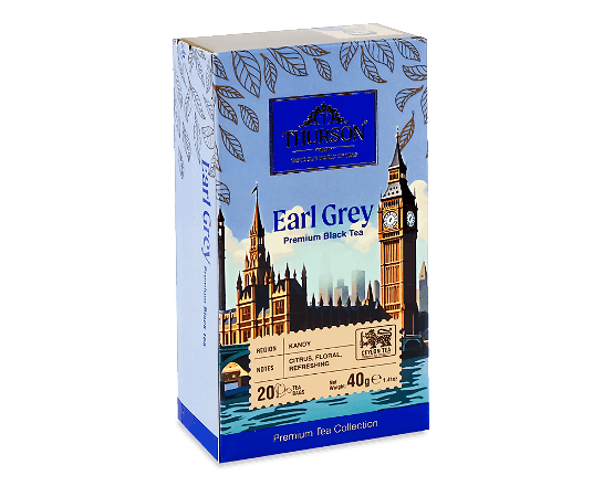 Чай чорний Thurson Earl Gray з ароматом бергамоту