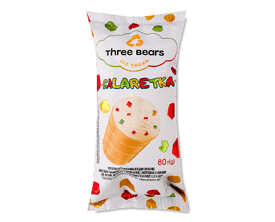 Морозиво Three bears Желе з аром ваніл з желейками