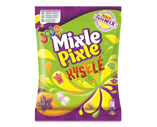 Цукерки Jojo Mixle pixle sour з фруктовим смаком желейні